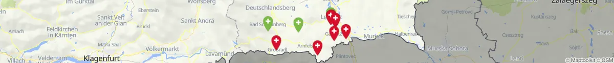 Map view for Pharmacies emergency services nearby Leutschach an der Weinstraße (Leibnitz, Steiermark)